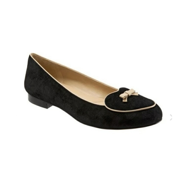 Trotters Shoes - New! Trottere Cheyenne Black Suede Combo Slip On Dress Flats**Priced to Sell**